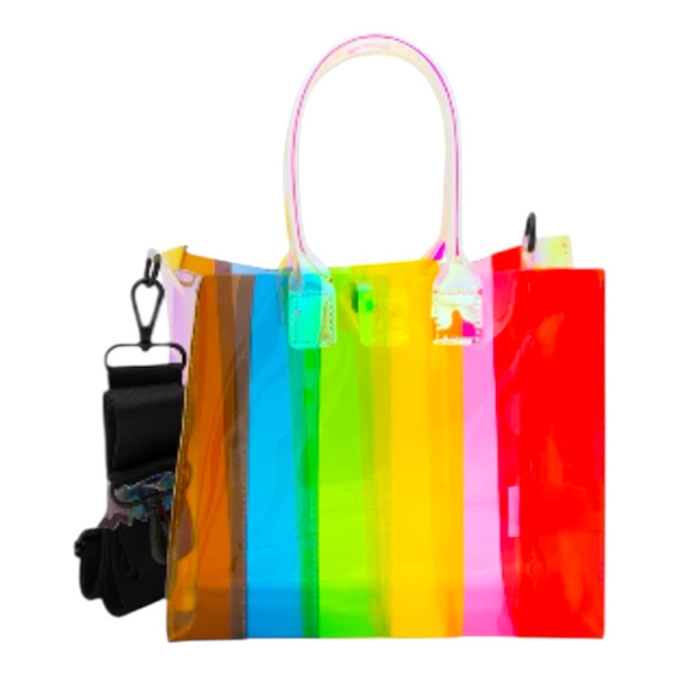 Rainbow Pride LGBTQIA Transparent Mini Crossbody Bag - NWT - Picture 8 of 9